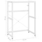 vidaXL Badezimmer Waschtischgestell Weiß 59x38x83 cm Eisen vidaXL Badezimmer Waschtischgestell Weiß 59x38x83 cm Eisen