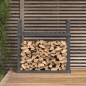 vidaXL Kaminholzregal Grau 110x35x108,5 cm Massivholz Kiefer vidaXL Kaminholzregal Grau 110x35x108,5 cm Massivholz Kiefer