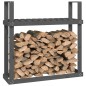 vidaXL Kaminholzregal Grau 110x35x108,5 cm Massivholz Kiefer vidaXL Kaminholzregal Grau 110x35x108,5 cm Massivholz Kiefer