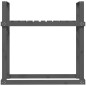 vidaXL Kaminholzregal Grau 110x35x108,5 cm Massivholz Kiefer vidaXL Kaminholzregal Grau 110x35x108,5 cm Massivholz Kiefer