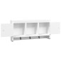 vidaXL Schlüsselschrank Weiß 40x8,5x20 cm Holzwerkstoff & Stahl vidaXL Schlüsselschrank Weiß 40x8,5x20 cm Holzwerkstoff & Stahl