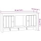 vidaXL Schlüsselschrank Weiß 40x8,5x20 cm Holzwerkstoff & Stahl vidaXL Schlüsselschrank Weiß 40x8,5x20 cm Holzwerkstoff & Stahl