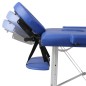 Massagetisch mit Aluminiumrahmen, faltbar 3 Zonen Blau Massagetisch mit Aluminiumrahmen, faltbar 3 Zonen Blau