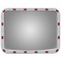 vidaXL Verkehrsspiegel Konvex Viereckig 40×80 cm mit Reflektoren vidaXL Verkehrsspiegel Konvex Viereckig 40×80 cm mit Reflektoren