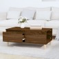 vidaXL Couchtisch Braun Eichen-Optik 90x50x36,5 cm Holzwerkstoff vidaXL Couchtisch Braun Eichen-Optik 90x50x36,5 cm Holzwerkstoff
