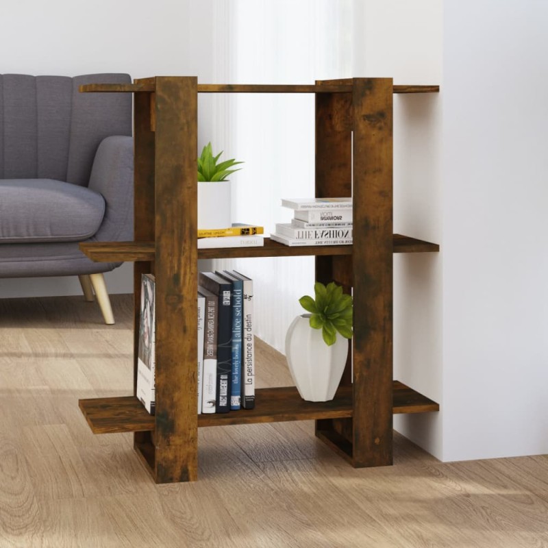 vidaXL Bücherregal/Raumteiler Räuchereiche 80x30x87 cm vidaXL Bücherregal/Raumteiler Räuchereiche 80x30x87 cm