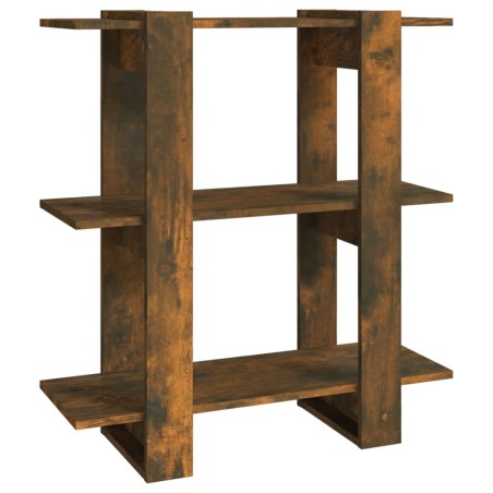 vidaXL Bücherregal/Raumteiler Räuchereiche 80x30x87 cm