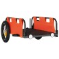 Fahrradanhänger Orange Oxford-Gewebe und Eisen Fahrradanhänger Orange Oxford-Gewebe und Eisen