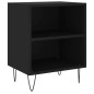 vidaXL Nachttisch Schwarz 40x30x50 cm Holzwerkstoff vidaXL Nachttisch Schwarz 40x30x50 cm Holzwerkstoff