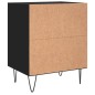 vidaXL Nachttisch Schwarz 40x30x50 cm Holzwerkstoff vidaXL Nachttisch Schwarz 40x30x50 cm Holzwerkstoff