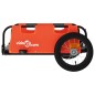 Fahrradanhänger Orange Oxford-Gewebe und Eisen Fahrradanhänger Orange Oxford-Gewebe und Eisen