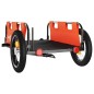 Fahrradanhänger Orange Oxford-Gewebe und Eisen Fahrradanhänger Orange Oxford-Gewebe und Eisen