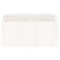 vidaXL Monitorständer Weiß 100x27,5x15 cm Massivholz Kiefer vidaXL Monitorständer Weiß 100x27,5x15 cm Massivholz Kiefer