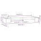 vidaXL Monitorständer Weiß 100x27,5x15 cm Massivholz Kiefer vidaXL Monitorständer Weiß 100x27,5x15 cm Massivholz Kiefer
