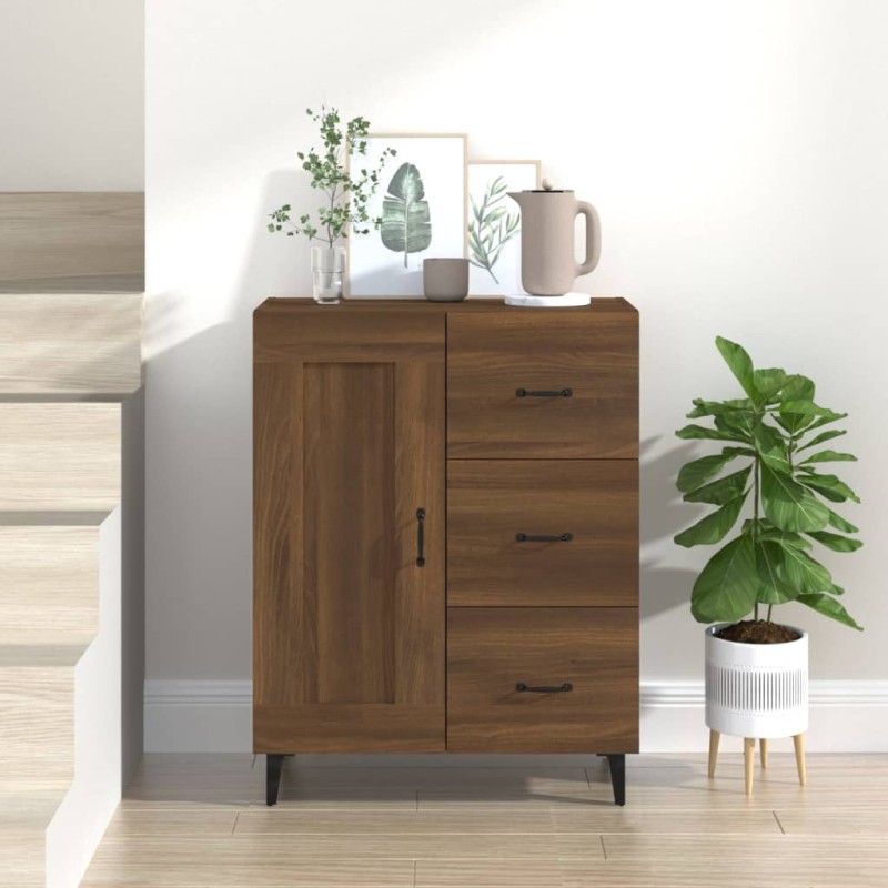 vidaXL Sideboard Braun Eichen-Optik 69,5x34x90 cm Holzwerkstoff vidaXL Sideboard Braun Eichen-Optik 69,5x34x90 cm Holzwerkstoff