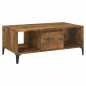 vidaXL Couchtisch Räuchereiche 90x50x36,5 cm Holzwerkstoff vidaXL Couchtisch Räuchereiche 90x50x36,5 cm Holzwerkstoff