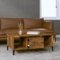 vidaXL Couchtisch Räuchereiche 90x50x36,5 cm Holzwerkstoff vidaXL Couchtisch Räuchereiche 90x50x36,5 cm Holzwerkstoff