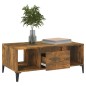 vidaXL Couchtisch Räuchereiche 90x50x36,5 cm Holzwerkstoff vidaXL Couchtisch Räuchereiche 90x50x36,5 cm Holzwerkstoff