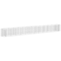 vidaXL Gabionen-Hochbeet Verzinktes Eisen 470x50x50 cm