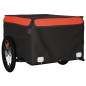 Lastenanhänger Schwarz und Orange 45 kg Eisen Lastenanhänger Schwarz und Orange 45 kg Eisen
