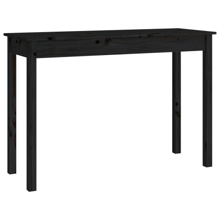 vidaXL Konsolentisch Schwarz 110x40x75 cm Massivholz Kiefer