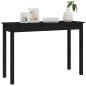 vidaXL Konsolentisch Schwarz 110x40x75 cm Massivholz Kiefer