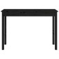 vidaXL Konsolentisch Schwarz 110x40x75 cm Massivholz Kiefer