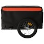 Lastenanhänger Schwarz und Orange 45 kg Eisen Lastenanhänger Schwarz und Orange 45 kg Eisen