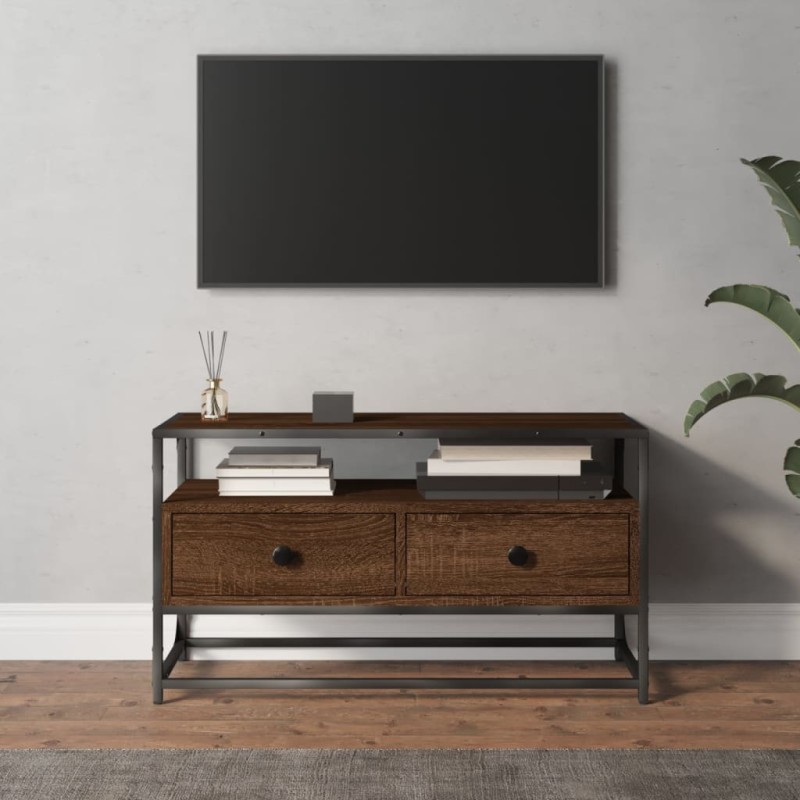 vidaXL TV-Schrank Braun Eichen-Optik 80x35x45 cm Holzwerkstoff vidaXL TV-Schrank Braun Eichen-Optik 80x35x45 cm Holzwerkstoff