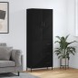 Highboard Schwarz 69,5x34x180 cm Holzwerkstoff Highboard Schwarz 69,5x34x180 cm Holzwerkstoff