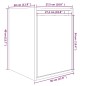 vidaXL Wandschränke 2 Stk. Grau 30x30x40 cm Massivholz Kiefer vidaXL Wandschränke 2 Stk. Grau 30x30x40 cm Massivholz Kiefer
