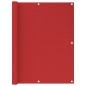 vidaXL Balkon-Sichtschutz Rot 120x400 cm HDPE vidaXL Balkon-Sichtschutz Rot 120x400 cm HDPE