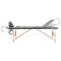 Massageliege 3-Zonen Holzgestell Anthrazit 186x68 cm Massageliege 3-Zonen Holzgestell Anthrazit 186x68 cm
