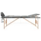Massageliege 3-Zonen Holzgestell Anthrazit 186x68 cm Massageliege 3-Zonen Holzgestell Anthrazit 186x68 cm