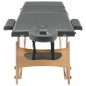 Massageliege 3-Zonen Holzgestell Anthrazit 186x68 cm Massageliege 3-Zonen Holzgestell Anthrazit 186x68 cm