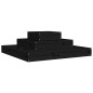 vidaXL Pflanzkübel Schwarz 80x80x27 cm Massivholz Kiefer vidaXL Pflanzkübel Schwarz 80x80x27 cm Massivholz Kiefer