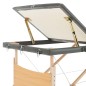 Massageliege 3-Zonen Holzgestell Anthrazit 186x68 cm Massageliege 3-Zonen Holzgestell Anthrazit 186x68 cm