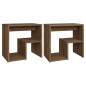 vidaXL Nachttische 2 Stk. Braun Eichen-Optik 40x30x40 cm Holzwerkstoff vidaXL Nachttische 2 Stk. Braun Eichen-Optik 40x30x40 cm Holzwerkstoff