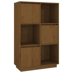 vidaXL Highboard Honigbraun 74x35x117 cm Massivholz Kiefer