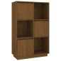 vidaXL Highboard Honigbraun 74x35x117 cm Massivholz Kiefer vidaXL Highboard Honigbraun 74x35x117 cm Massivholz Kiefer