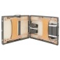 Massageliege 3-Zonen Holzgestell Anthrazit 186x68 cm Massageliege 3-Zonen Holzgestell Anthrazit 186x68 cm