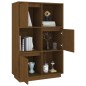 vidaXL Highboard Honigbraun 74x35x117 cm Massivholz Kiefer vidaXL Highboard Honigbraun 74x35x117 cm Massivholz Kiefer