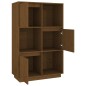 vidaXL Highboard Honigbraun 74x35x117 cm Massivholz Kiefer vidaXL Highboard Honigbraun 74x35x117 cm Massivholz Kiefer