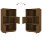 vidaXL Highboard Honigbraun 74x35x117 cm Massivholz Kiefer vidaXL Highboard Honigbraun 74x35x117 cm Massivholz Kiefer