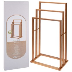 Bathroom Solutions Bambus Handtuchhalter mit 3 Stangen