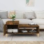vidaXL Couchtisch Räuchereiche 100x50x45 cm Holzwerkstoff vidaXL Couchtisch Räuchereiche 100x50x45 cm Holzwerkstoff