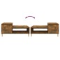 vidaXL Couchtisch Räuchereiche 100x50x45 cm Holzwerkstoff vidaXL Couchtisch Räuchereiche 100x50x45 cm Holzwerkstoff