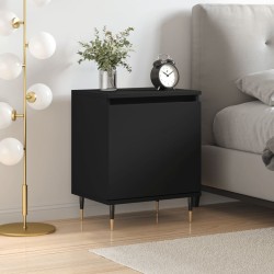 vidaXL Nachttisch Schwarz 40x30x50 cm Holzwerkstoff