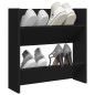 vidaXL Wand-Schuhschrank Schwarz 60x18x60 cm Holzwerkstoff vidaXL Wand-Schuhschrank Schwarz 60x18x60 cm Holzwerkstoff