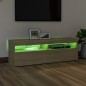 vidaXL TV-Schrank mit LED-Leuchten Sonoma-Eiche 120x35x40 cm vidaXL TV-Schrank mit LED-Leuchten Sonoma-Eiche 120x35x40 cm